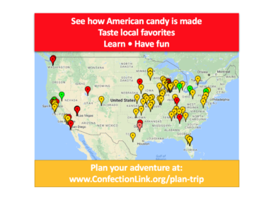 USA Candy tour Map